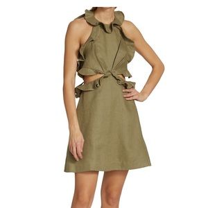 Zimmermann green linen dress